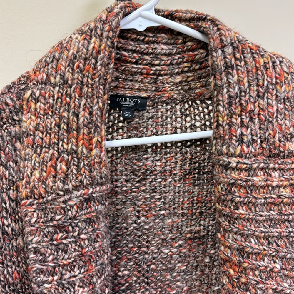 Talbots plus size wool/alpaca blend cardigan. - Picture 4 of 7
